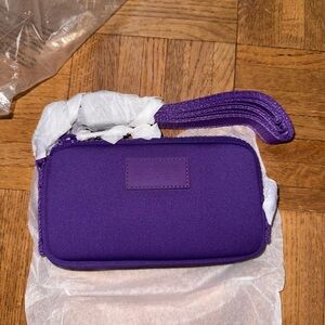 Dagne Dover Purple Wristlet Clutch